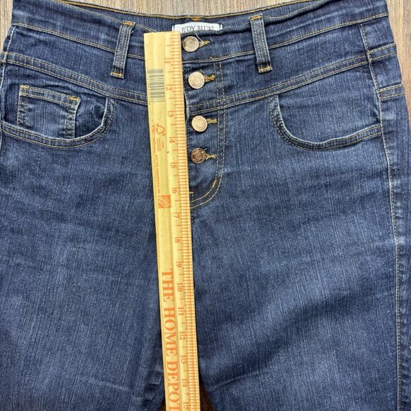 Judy Blue Straight Jeans HighWaisted Dark Wash Button Fly 8160 Women’s Size 9/29 - Picture 7 of 10